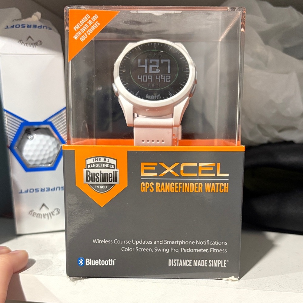 Bushnell Excel GPS Rangefinder Smartwatch - White